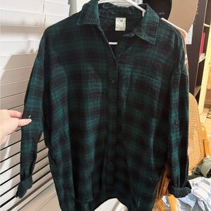 Anthro S & A cotton flannel